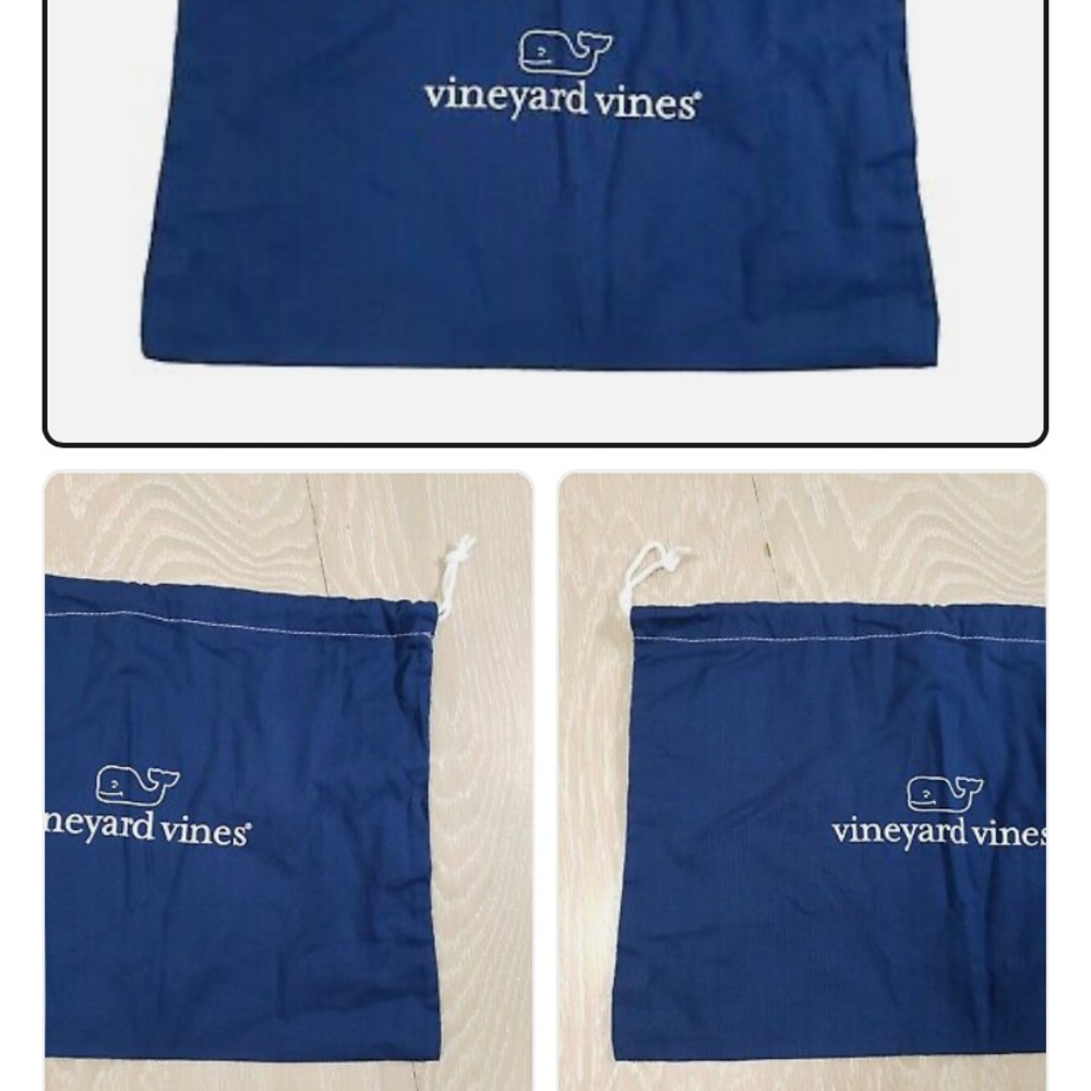 Navy Blue Drawstring VINEYARD VINES DUST BAG NEW NEVER USED